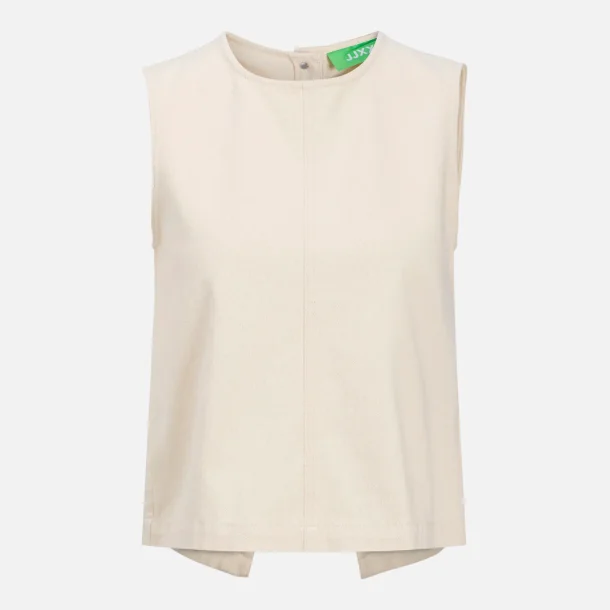JJXX Dora denim top off white