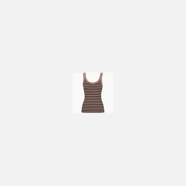 Tim &amp; Simonsen Isa dark stripe rib top vlg imellem flere farver