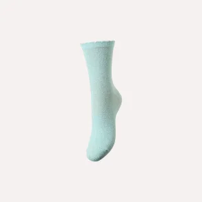 Pieces Sebby Glitter Long Socks Dusty Aqua