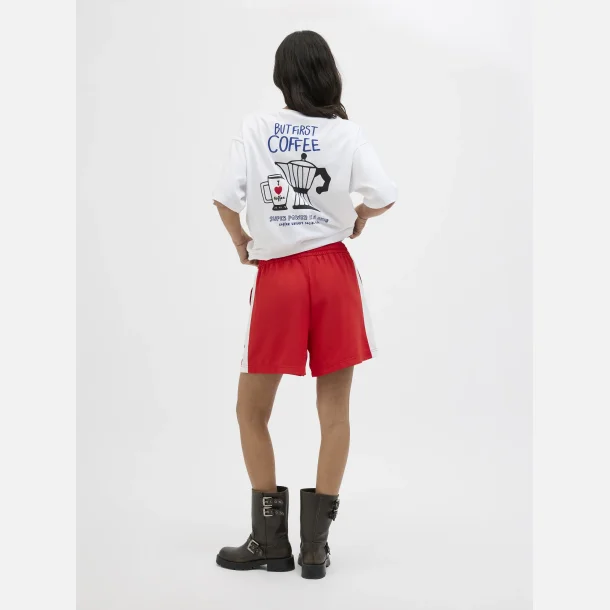 JJXX Lia Detail String MW Shorts Red/White