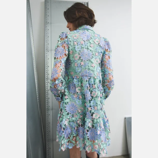 Noella Star LS Dress Blue Mix