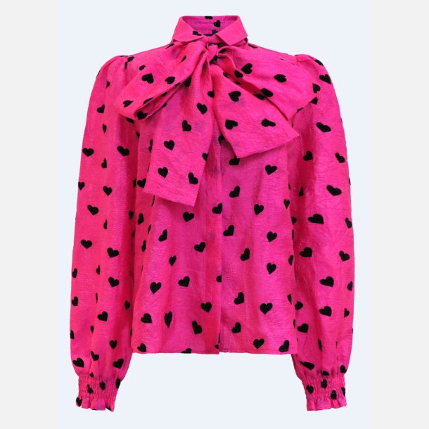 Liberte Essentiel Elina bluse pink black heart