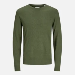 Jack &amp; Jones Emil strik crew neck olive night
