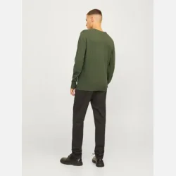 Jack &amp; Jones Emil strik crew neck olive night