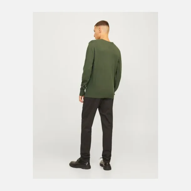 Jack &amp; Jones Emil strik crew neck olive night