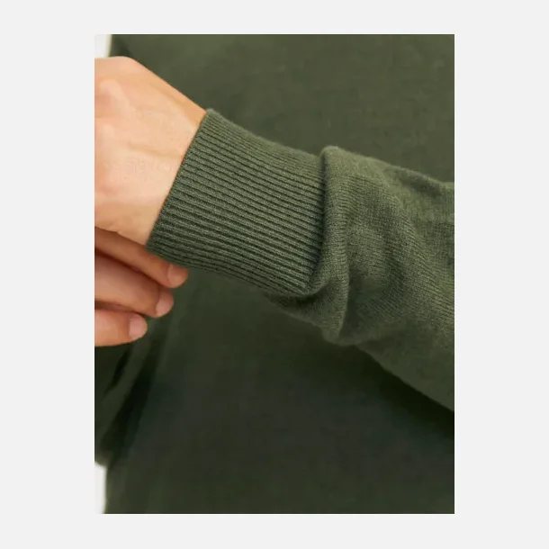 Jack &amp; Jones Emil strik crew neck olive night