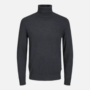 Jack & Jones Emil strik rullekrave dark grey melange