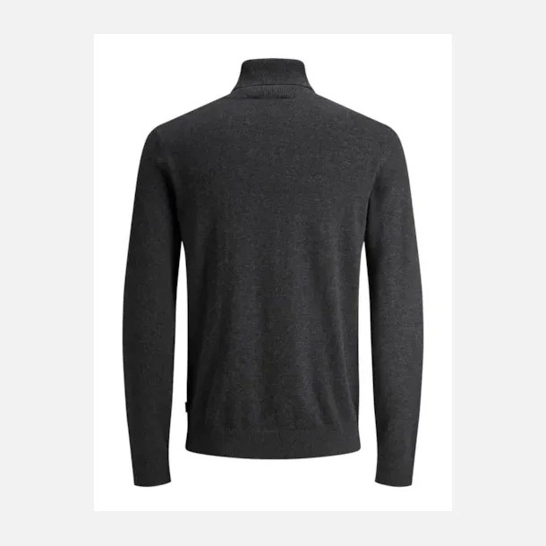 Jack &amp; Jones Emil strik rullekrave dark grey melange