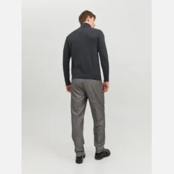 Jack &amp; Jones Emil strik rullekrave dark grey melange