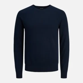 Jack & Jones Emil strik crew neck navy