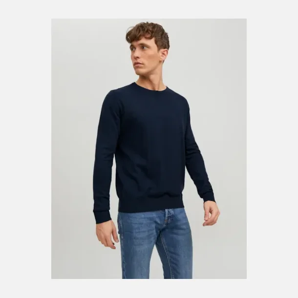 Jack &amp; Jones Emil strik crew neck navy