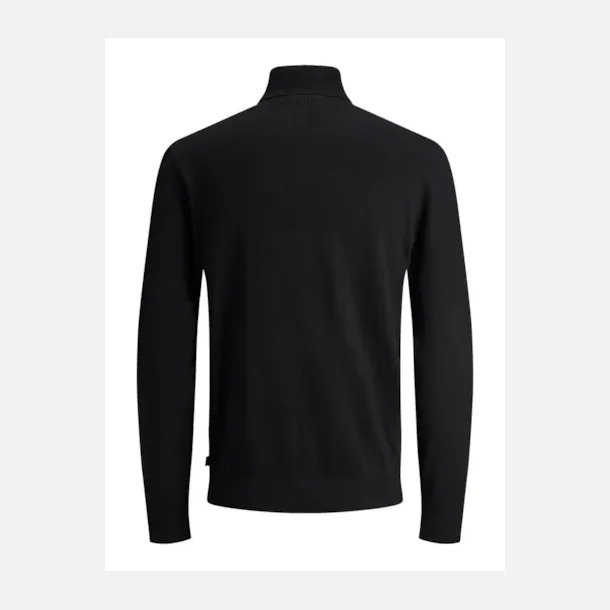 Jack &amp; Jones Emil strik rullekrave sort