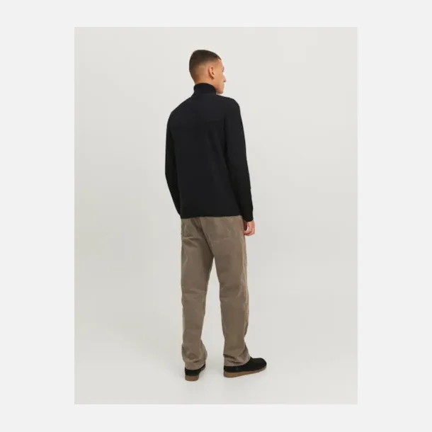 Jack &amp; Jones Emil strik rullekrave sort