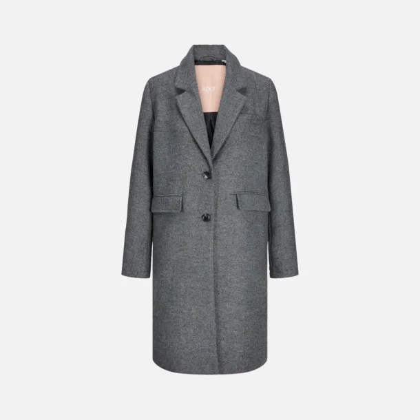 JJXX Emma mid coat black structure