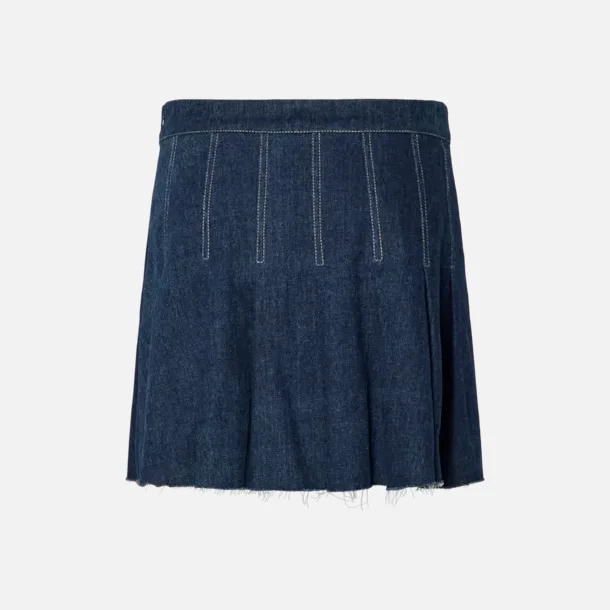 Pieces Fabia  plisse nederdel denim