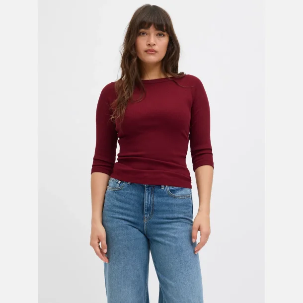 JJXX Fifi boatneck brun eller cabernet