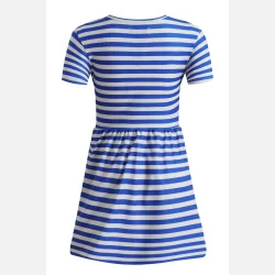 Liberte Essentiel Ami Alma babydoll dress stripe ivory cobolt