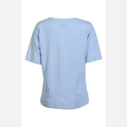 Liberte Essentiel Ulla SS Vneck Tshirt Baby Blue