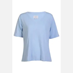 Liberte Essentiel Ulla SS Vneck Tshirt Baby Blue