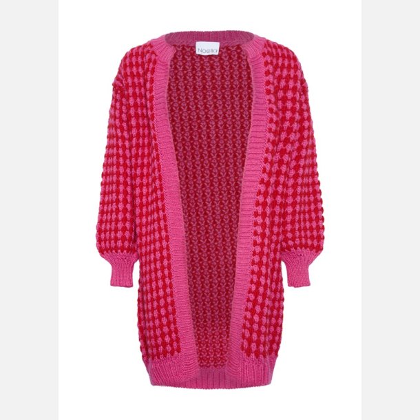 Noella Gio cardigan pink red mix