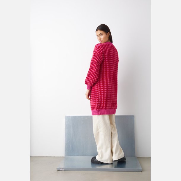 Noella Gio cardigan pink red mix