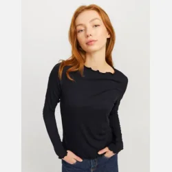 JJXX Hayden bluse sort