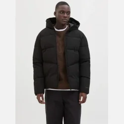 Jack and Jones Global Puffer Jacket Sort