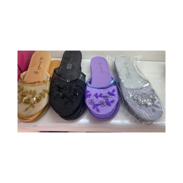 Shiny Jade slippers flere farver