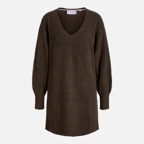 JJXX Effie V-Neck Dress Knit Brun