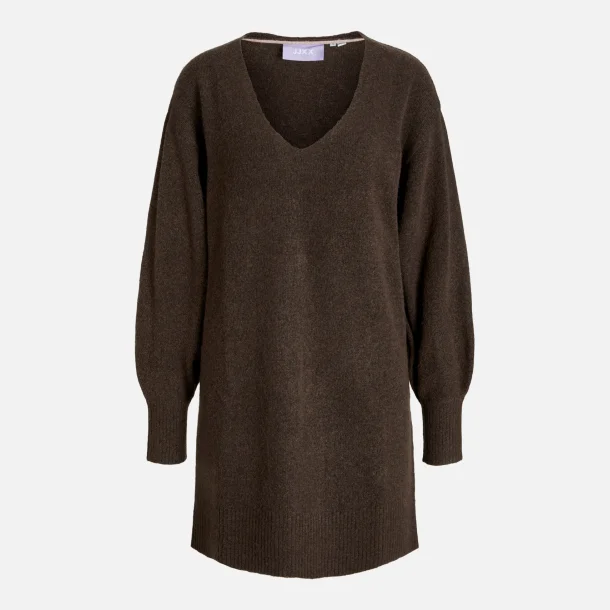 JJXX Effie V-Neck Dress Knit Brun