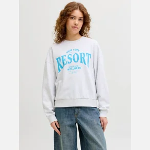 JJXX Merle Spring Short Crew Swt White Melange