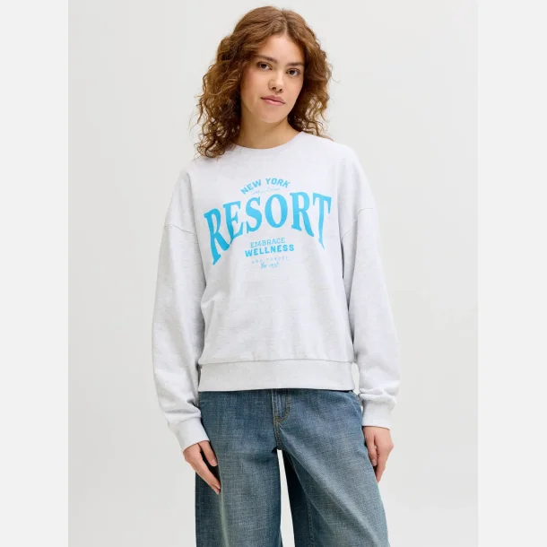 JJXX Merle Spring Short Crew Swt White Melange