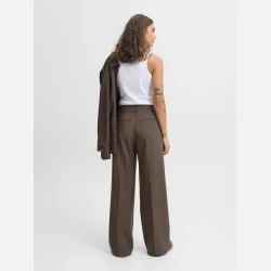 JJXX Ellis wide pants brun