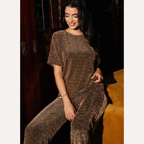 Liberte Essentiel Katty SS Blouse Black Gold