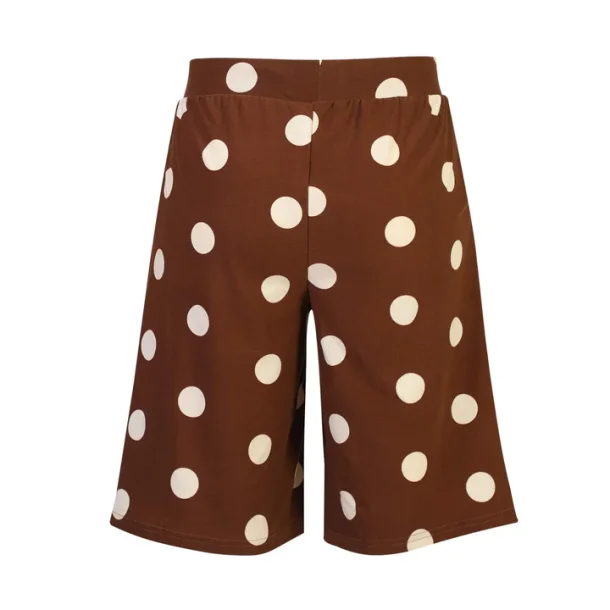 Liberte Alma Long Shorts Brown Creme Dot 