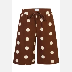 Liberte Alma Long Shorts Brown Creme Dot 
