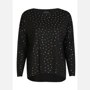 Liberte Top Black Gold Heart