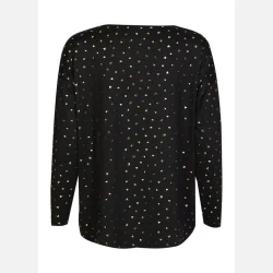 Liberte Top Black Gold Heart