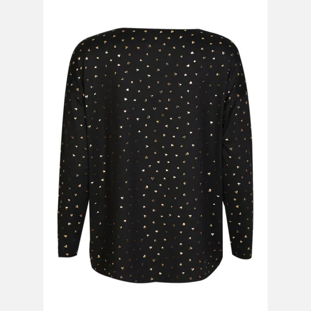 Liberte Top Black Gold Heart