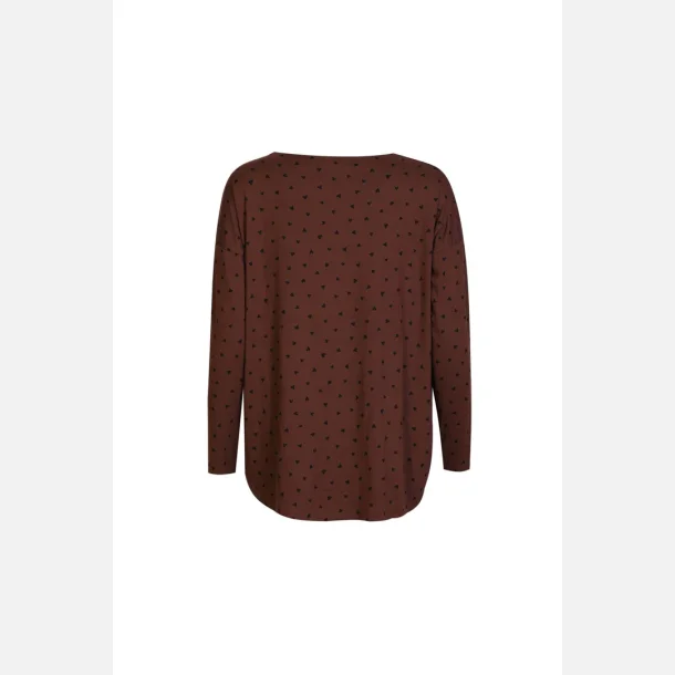 Liberte Essentiel Alma LS Top Brown Black Heart