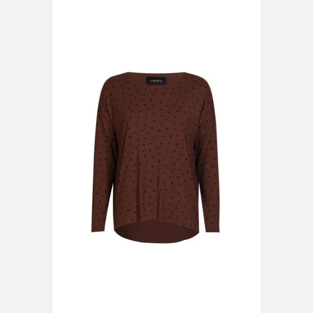 Liberte Essentiel Alma LS Top Brown Black Heart