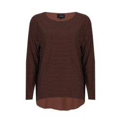 Liberte Essentiel Alma Bluse Espresso Stripe