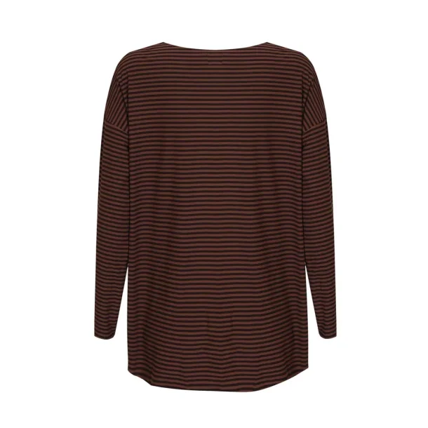 Liberte Essentiel Alma Bluse Espresso Stripe