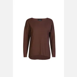 Liberte Essentiel Alma LS Top Fleece Brown 