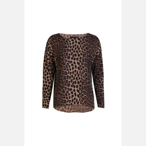 Liberte Essentiel Alma LS Top Fleece Leo Brown 