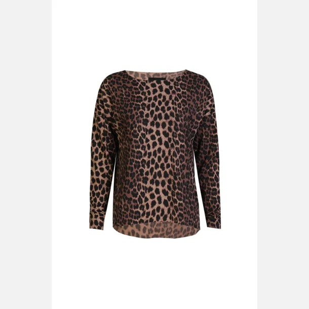 Liberte Essentiel Alma LS Top Fleece Leo Brown 