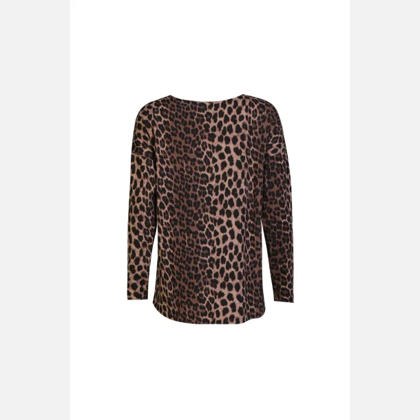 Liberte Essentiel Alma LS Top Fleece Leo Brown 