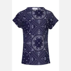 Liberte Essentiel Alma Top Blue Scarf