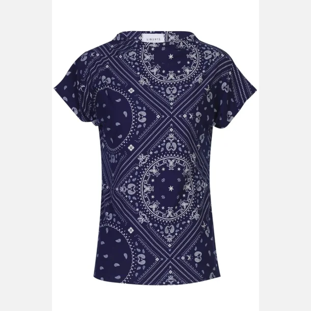 Liberte Essentiel Alma Top Blue Scarf