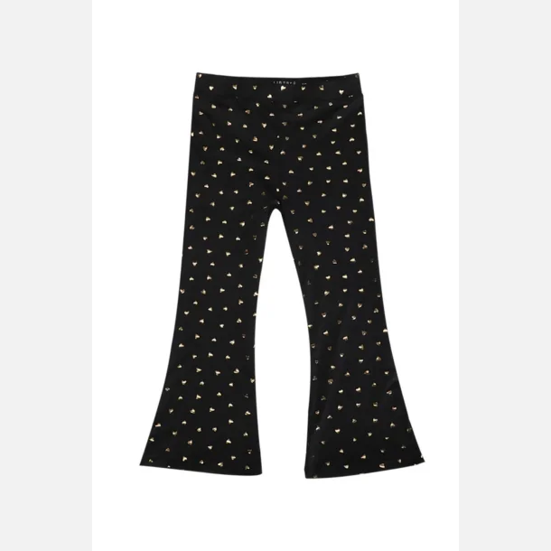 Liberte Ami Alma Flair Pants Kids Black Gold Heart